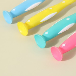 Silicone Handle Non-Slip Kanak-kanak Berus gigi