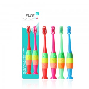 Silicone Handle Non-Slip Kanak-kanak Berus gigi