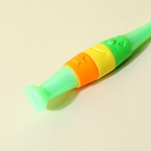 Silicone จับแปรงสีฟันเด็กที่ไม่ลื่น